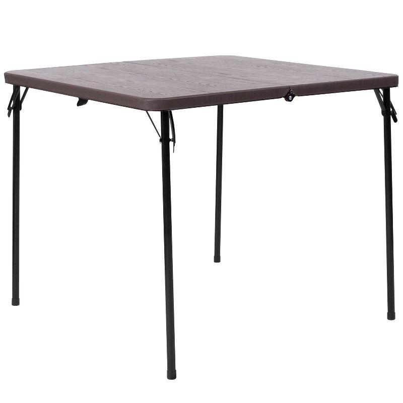 Noah 2.83' Square Plastic Folding Event Table with Carrying Handle by Flash Furniture