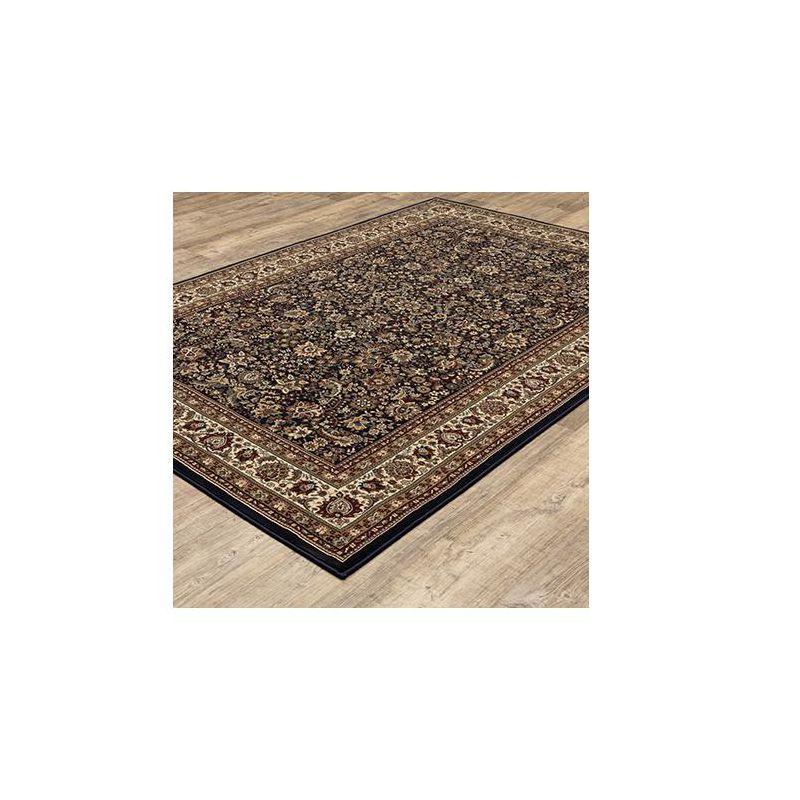 Ariana Blue Persian Border Low Pile Area Rug