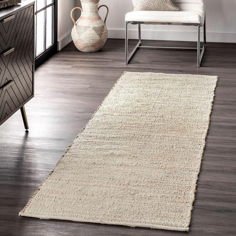 Nuloom Elfriede Farmhouse Jute Blend Indoor Area Rug