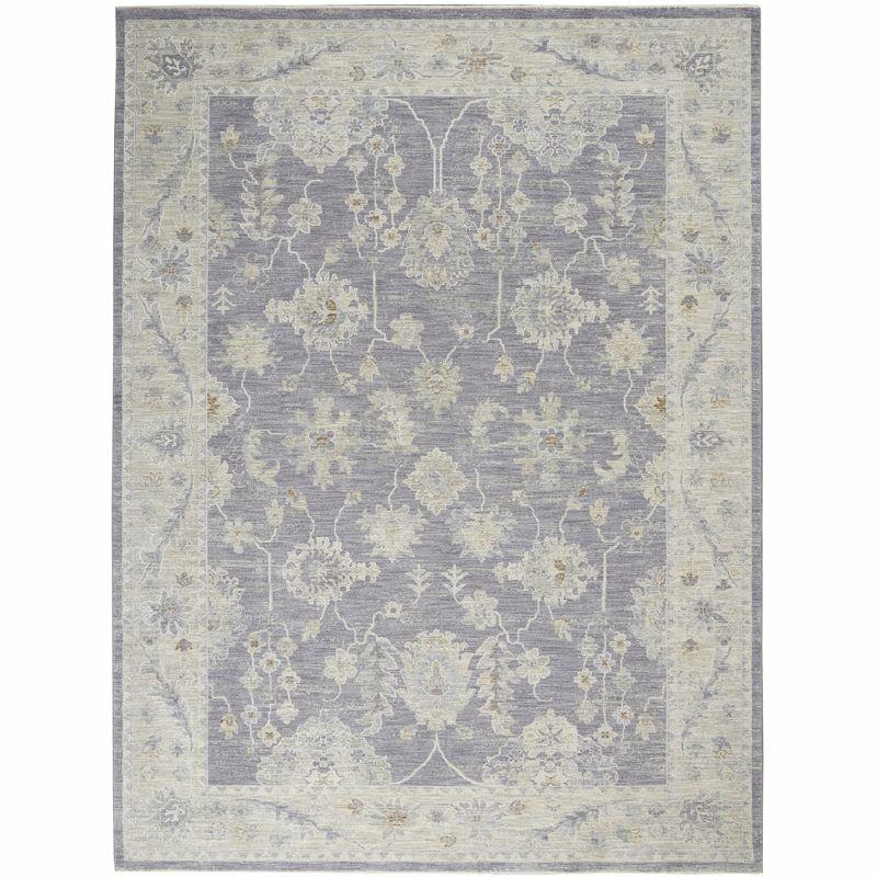 Charcoal Elegance 8' x 10' Hand-Knotted Persian Area Rug