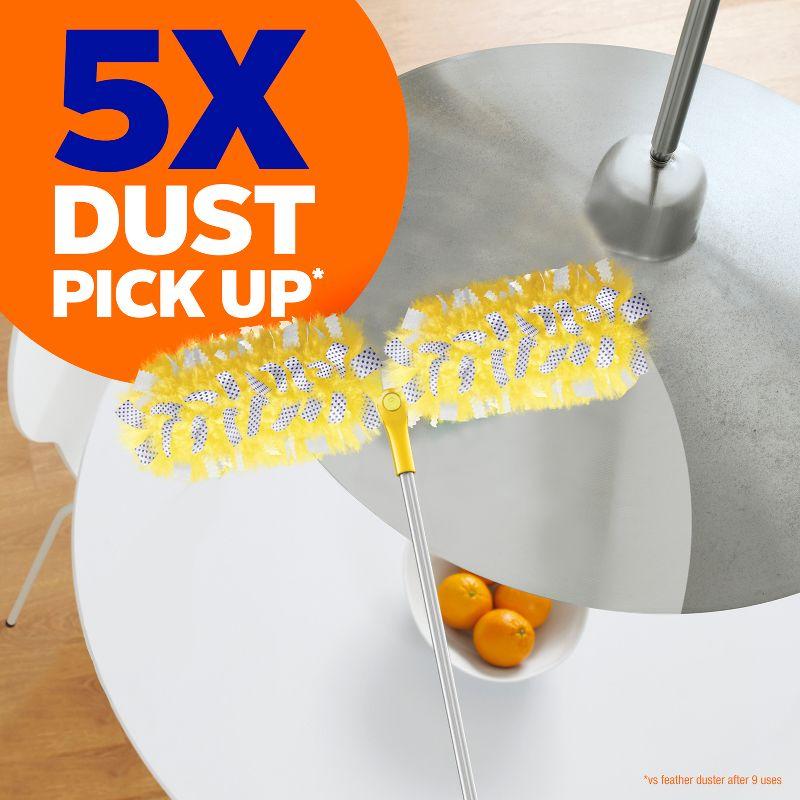 Swiffer Dusters Heavy Duty Super Extendable Handle Dusting Kit(Extension Pole, Extendable Handle,4 Duster Refill) - 4ct