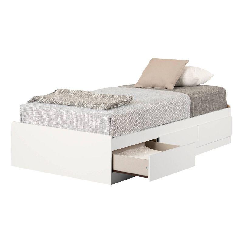 Munich Mates Kids' Bed with 3 Drawers Pure White - South Shore