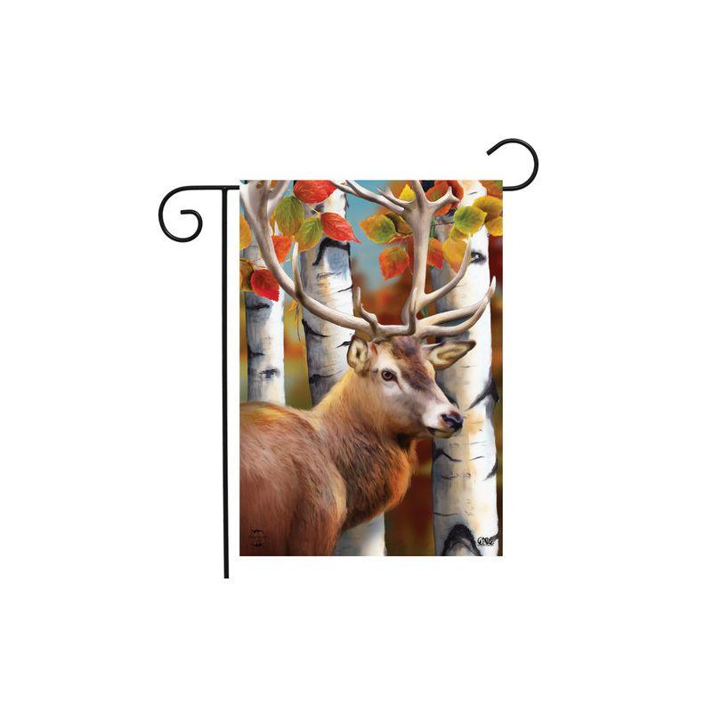 Forest Deer Fall Garden Flag Autumn Leaves 18" x 12.5" Briarwood Lane