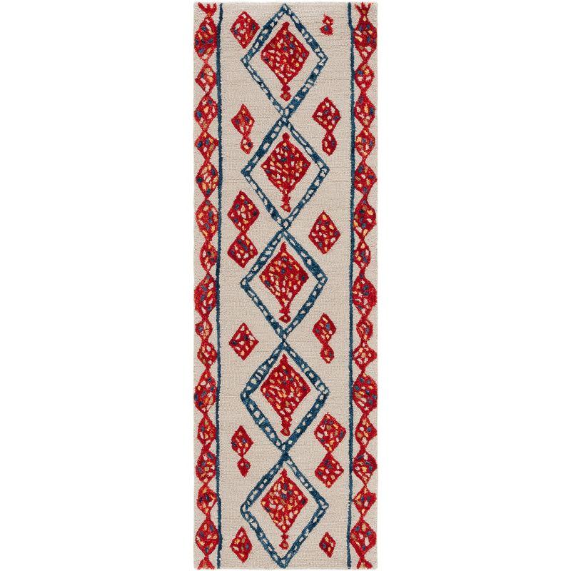 Aspen APN702 Hand Tufted Runner Rug - Ivory/Multi - 2'3"x9' - Safavieh.