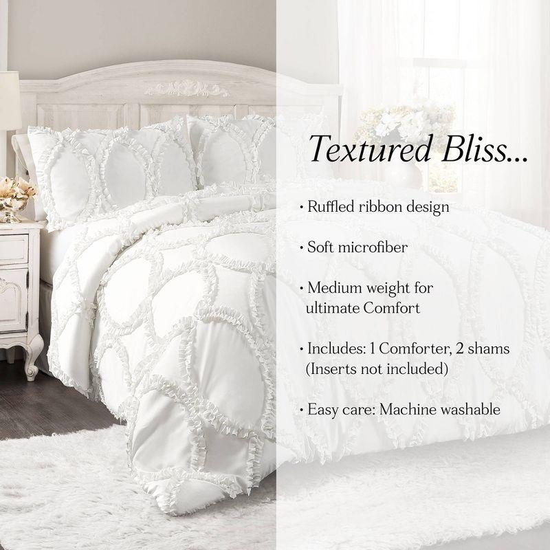 Reyna Microfiber Traditional 3 Piece Comforter Set