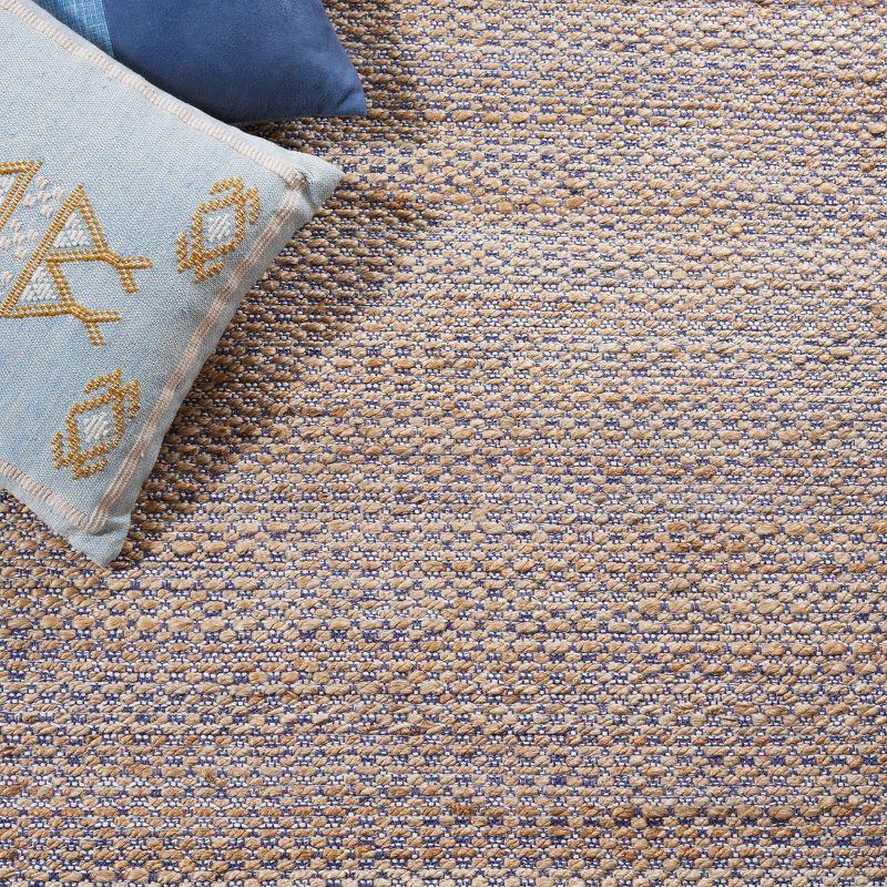 Natural Fiber NF874 Hand Woven Indoor Accent Rug - Natural/Navy - 3'x5' - Safavieh