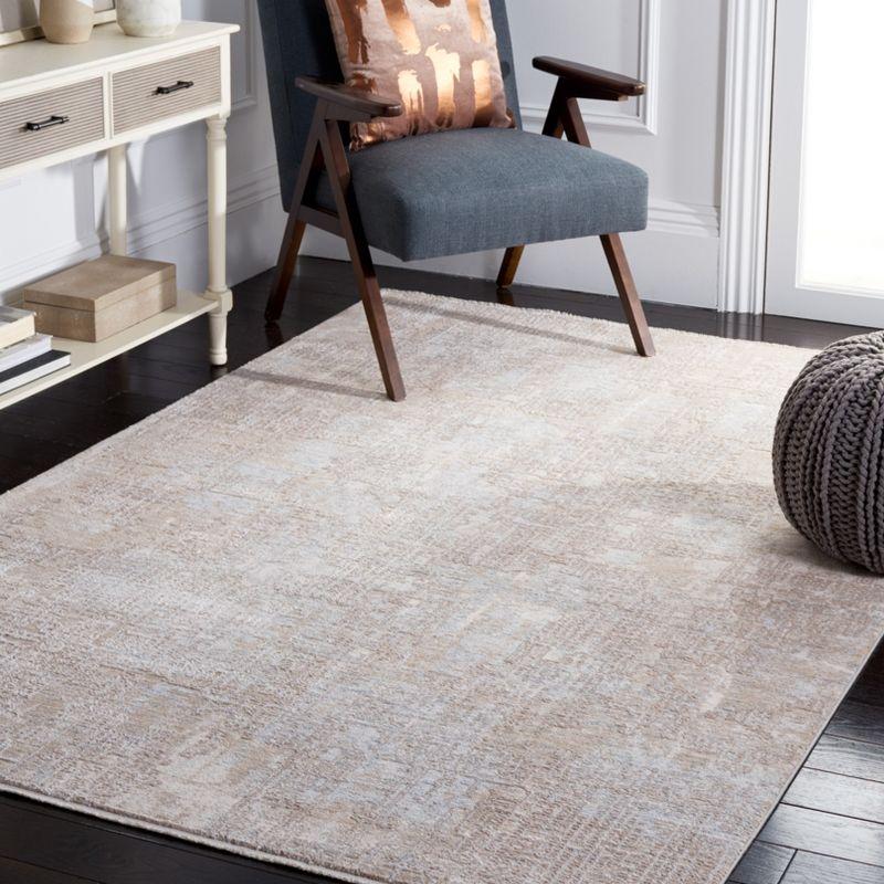 Elysian Gray Hand-Knotted Viscose Blend 5'x8' Area Rug