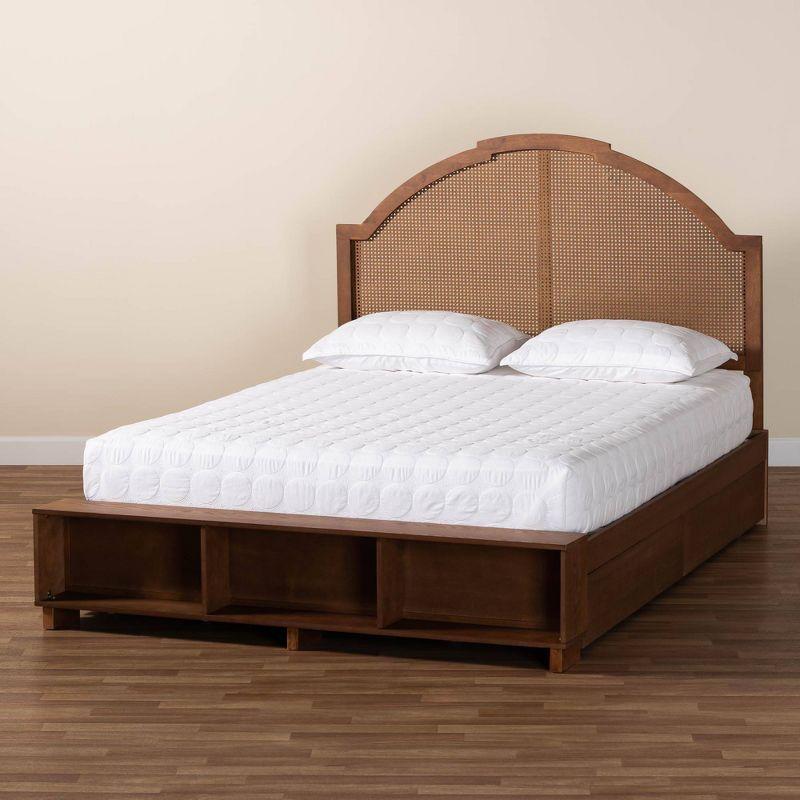 Bayou Breeze Baxton Studio Besim Mid-Century Brown Storage Bed