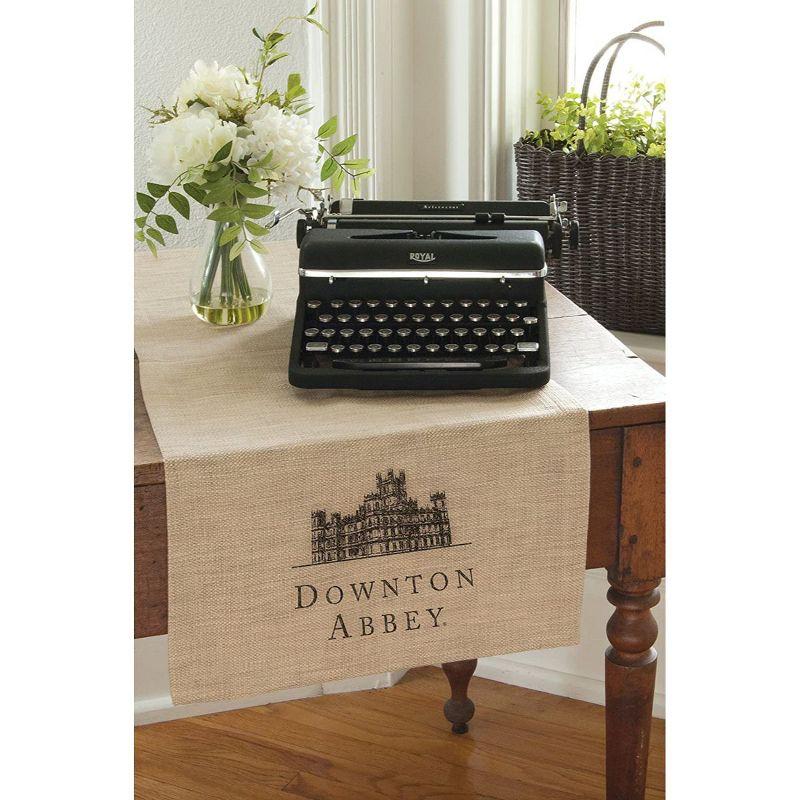 Heritage Lace 16" x 60" Downton Abbey British Highclere Castle Table Runner - Beige