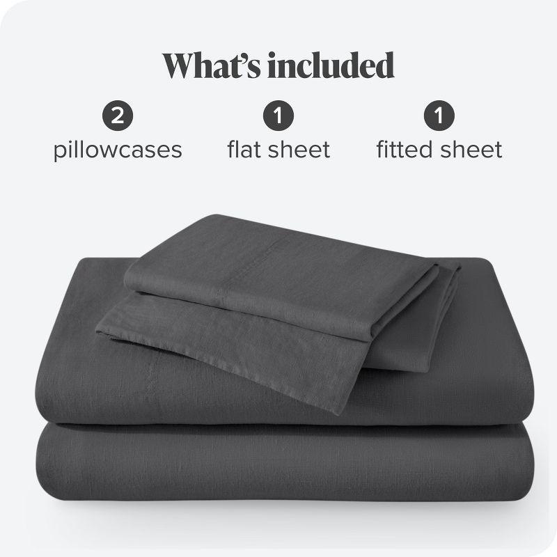 Bare Home 100% Linen Sheet Set