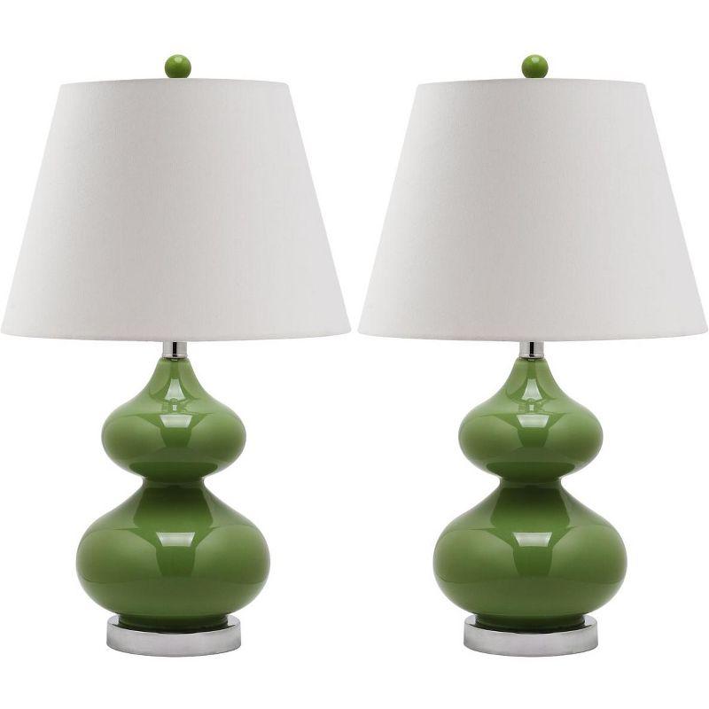 Eva Double Gourd Table Lamp (Set of 2) - Green - Safavieh.
