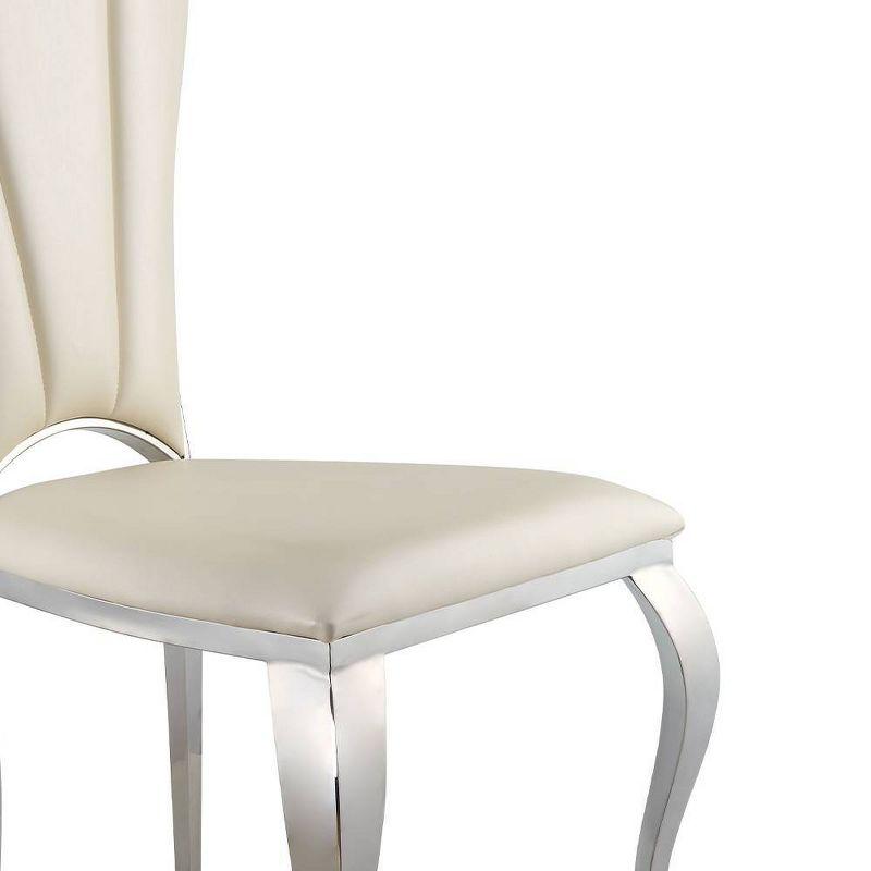 Faux Leather Upholstered Side Chair