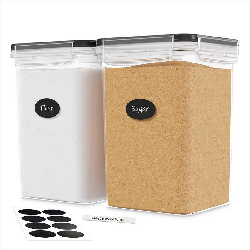 Food Storage Container Including Labels and a Marker