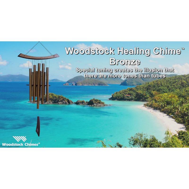 Woodstock Windchimes Woodstock Healing Chime, Wind Chimes For Outside, Wind Chimes For Garden, Patio, and Outdoor Decor, 34"L