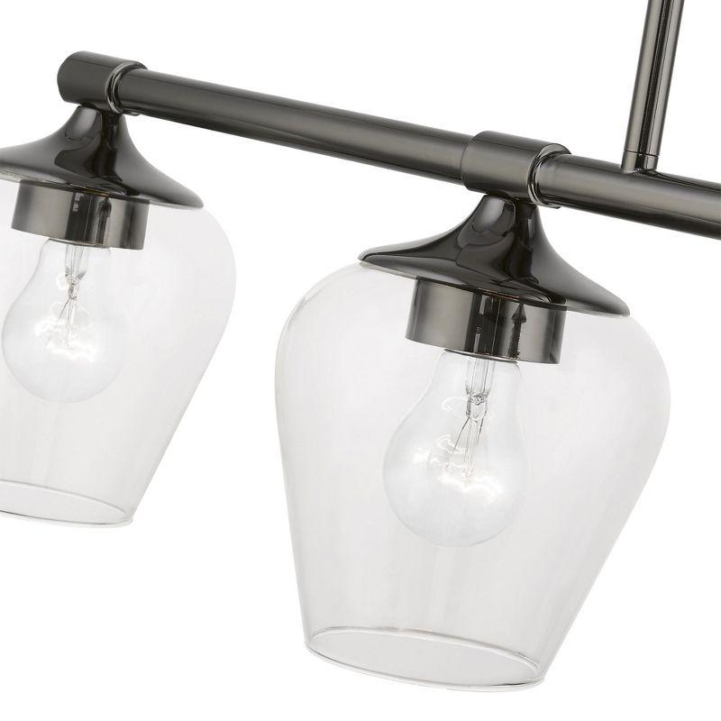 Livex Lighting Willow 4 - Light Chandelier in  Black Chrome