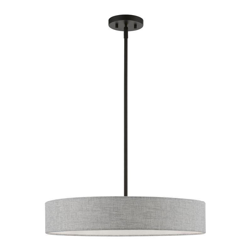Livex Lighting Elmhurst 4 - Light Pendant in  Black