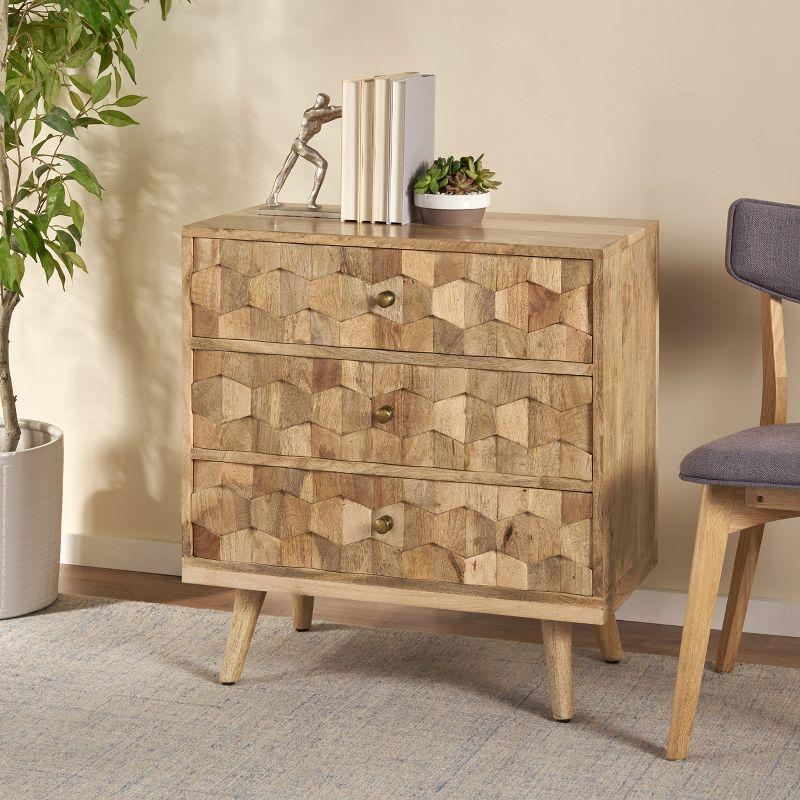 Millwood Pines 3 Drawer Dresser Chest