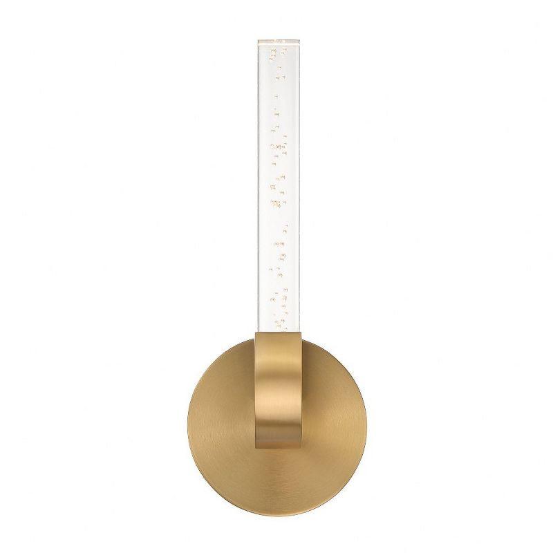 Del Mar 1-Light LED Wall Sconce in Warm Brass by Breegan Jane