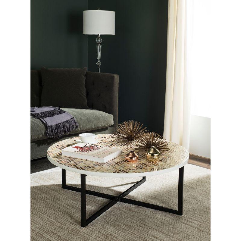 Cheyenne Coffee Table - Brown/Multi - Safavieh