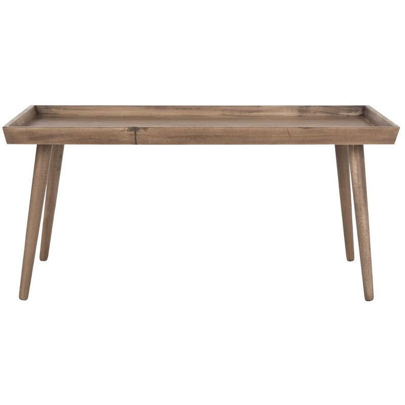 Nonie Coffee Table With Tray - Light Brown - Safavieh