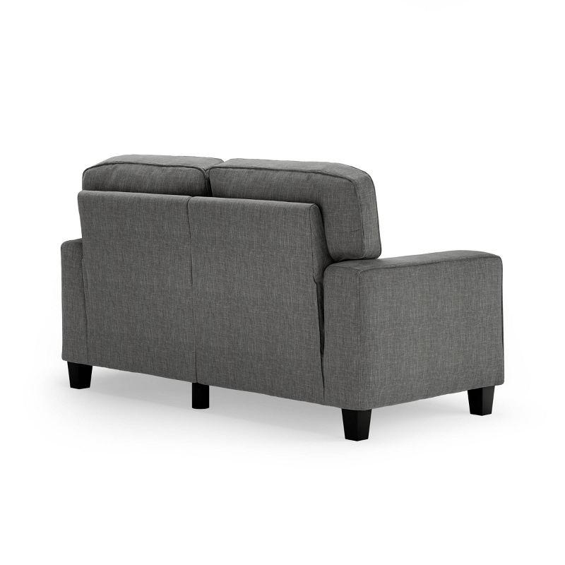 Serta Palisades 61" Track Arm Sofa, Easy Care Fabric, Soft Pillow Back, Pocket Coil Seat Cushions