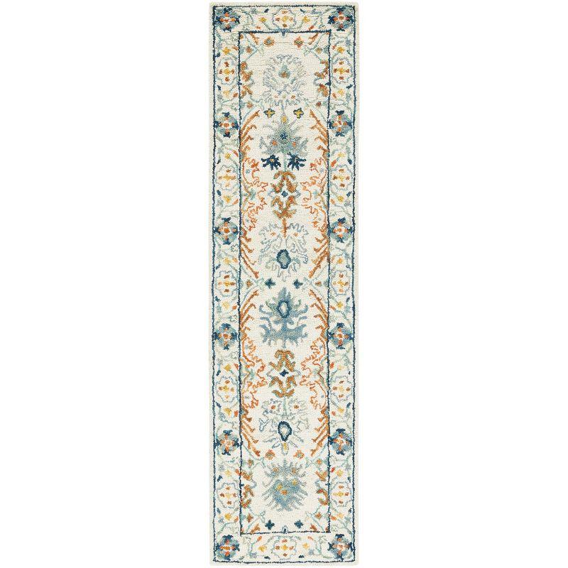 Aspen APN310 Hand Tufted Indoor Runner Rug - Ivory/Blue - 2'3"x19' - Safavieh