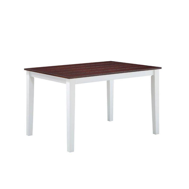 Acme Furniture Green Leigh Dining Tables White/Walnut Finish