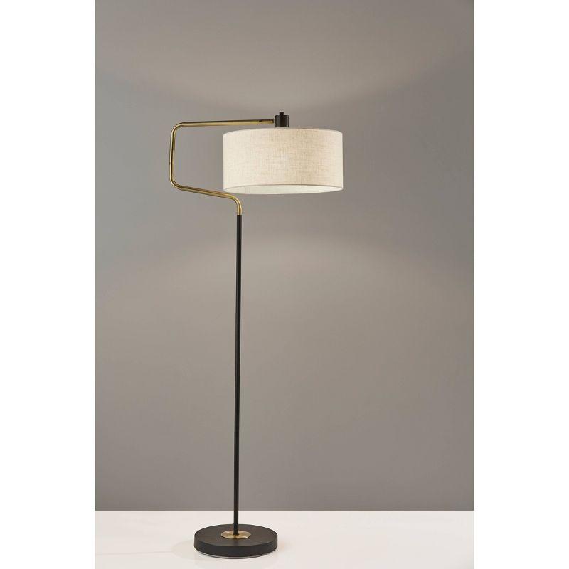 Wenham 57'' Swing Arm Floor Lamp