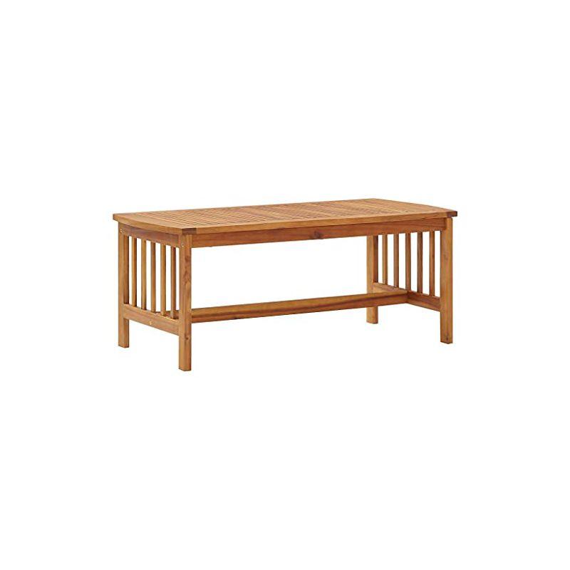vidaXL Coffee Table Natural Acacia Wood Solid Acacia Wood Medium Durable