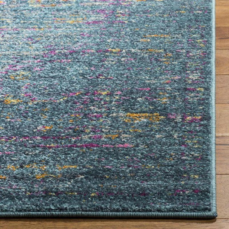 Elysian Blue/Fuchsia 6' x 9' Reversible Synthetic Area Rug