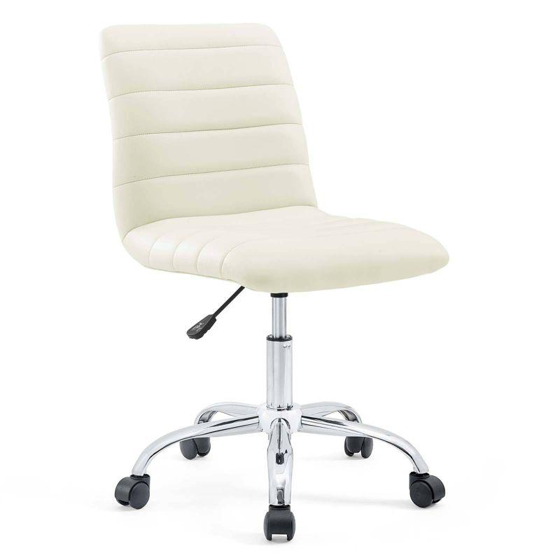 Modway Ripple Armless Mid Back Vinyl Office Chair