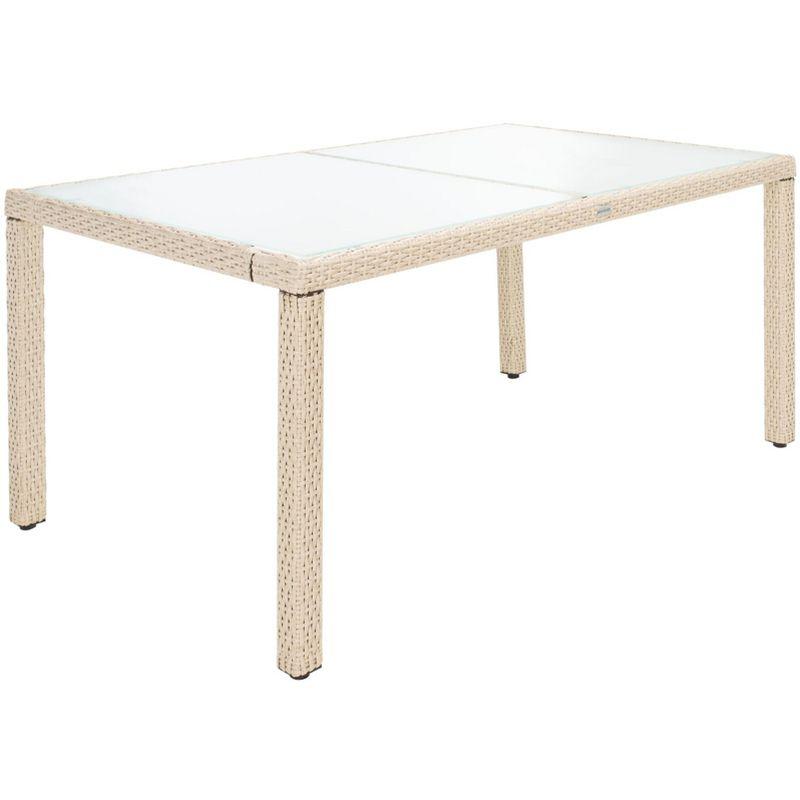 Jolin 7 Pc Dining Set - Outdoor - PAT7706 - Beige/White - Safavieh