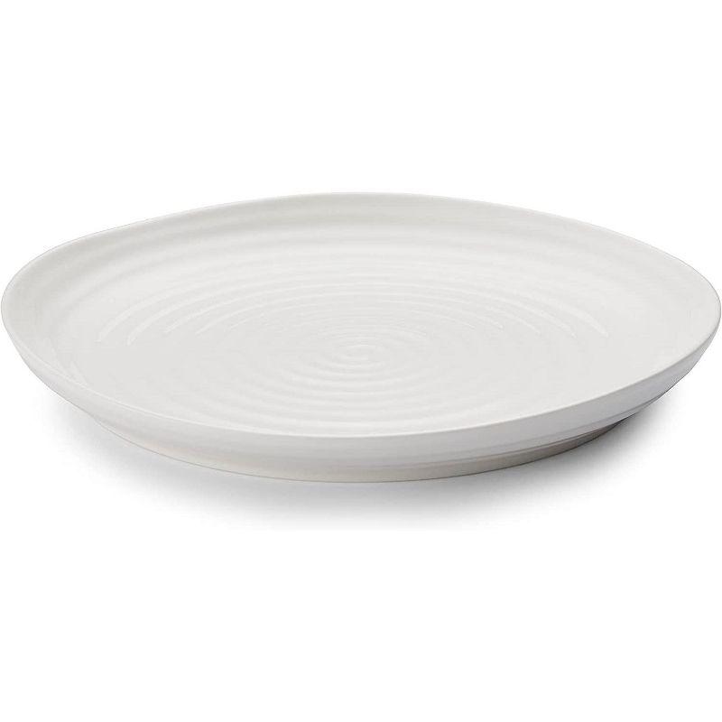 Portmeirion Sophie Conran Coupe Plates, Set of 4, Porcelain Dishes, Dinnerware Plates, Dishwasher Safe