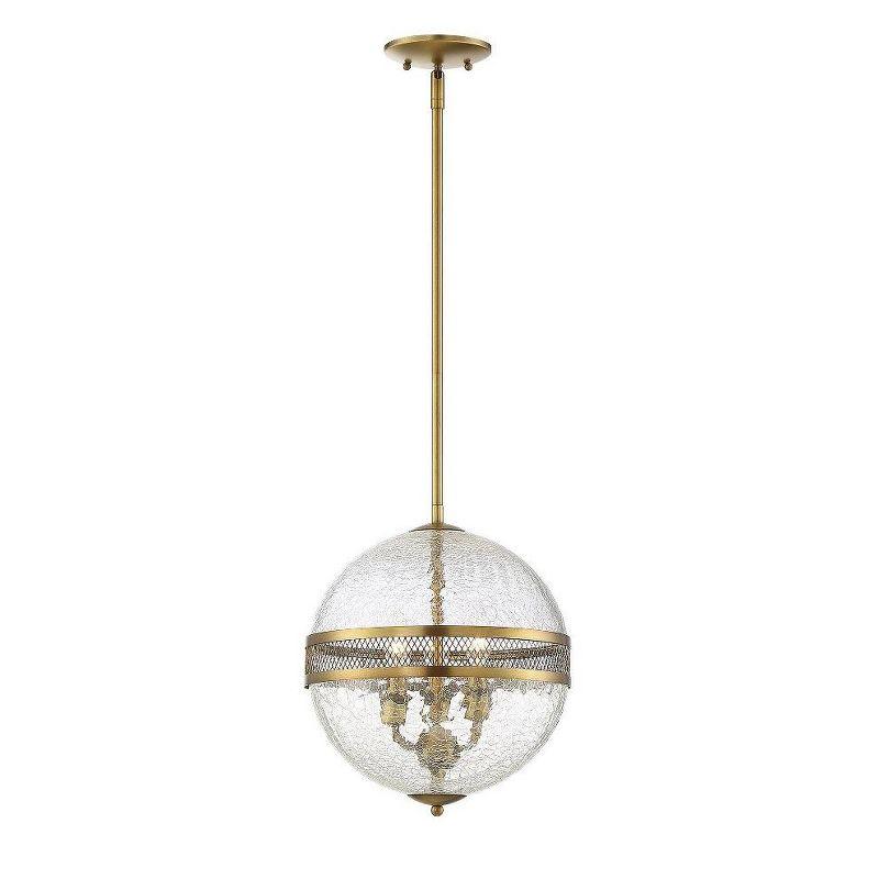 Savoy House Stirling 3 - Light Pendant in  Warm Brass