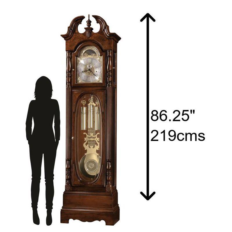 Robinson 86.25" Cherry Bordeaux Traditional Grandfather Clock