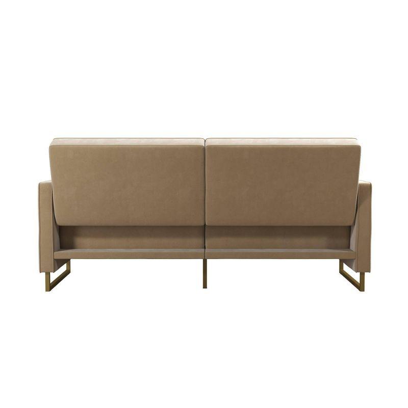 Skylar Full / Double 77'' Velvet Tufted Convertible Sofa