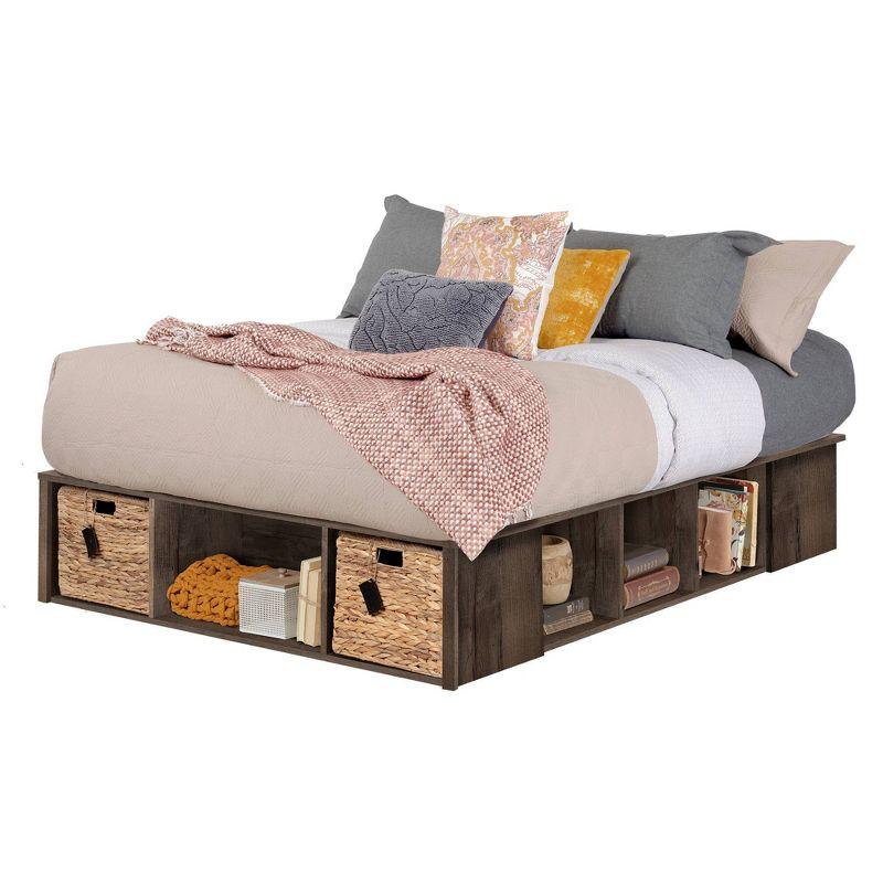 Avilla Storage Bed with Baskets Fall Oak - South Shore