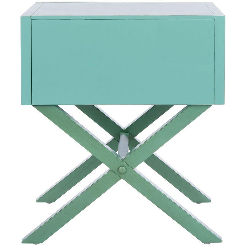 Odilia 1 Drawer Nightstand - Turquoise - Safavieh.