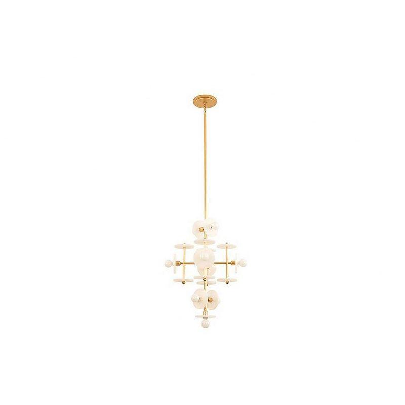 Amani Royal Gold 9-Light Modern LED Chandelier