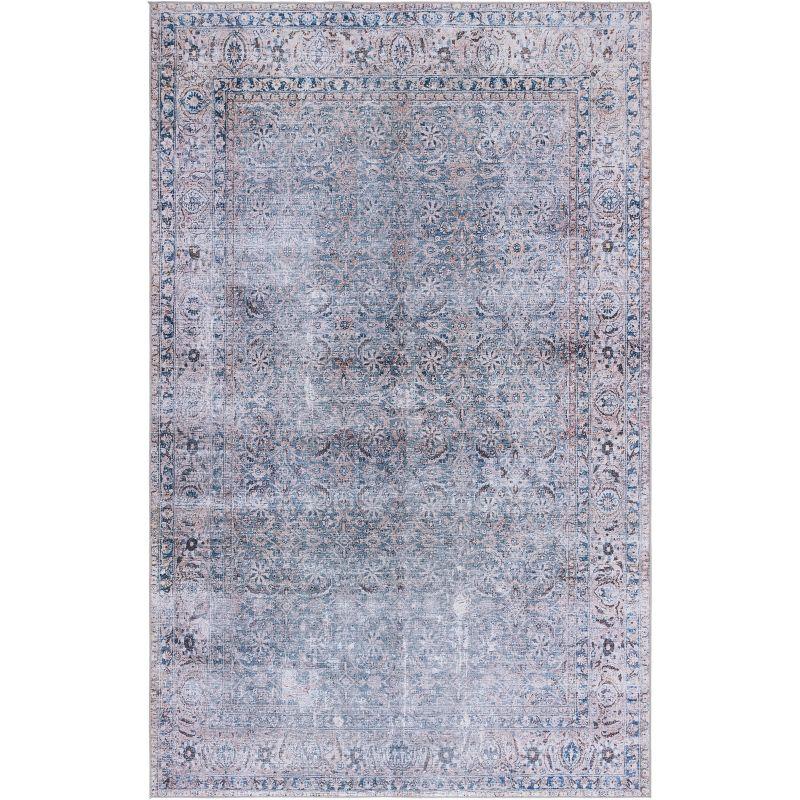 Tucson TSN134 Power Loomed Machine Washable Area Rug - Green Blue/Beige - 3'x5' - Safavieh.