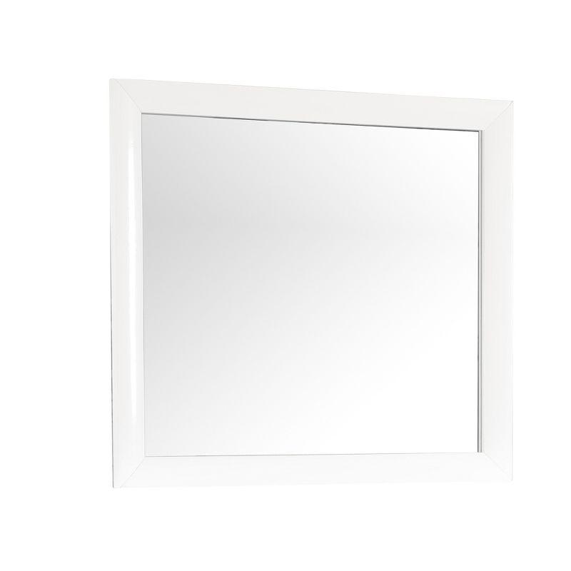 Passion Furniture Marilla 35 in. x 39 in. Modern Rectangle Framed Dresser Mirror