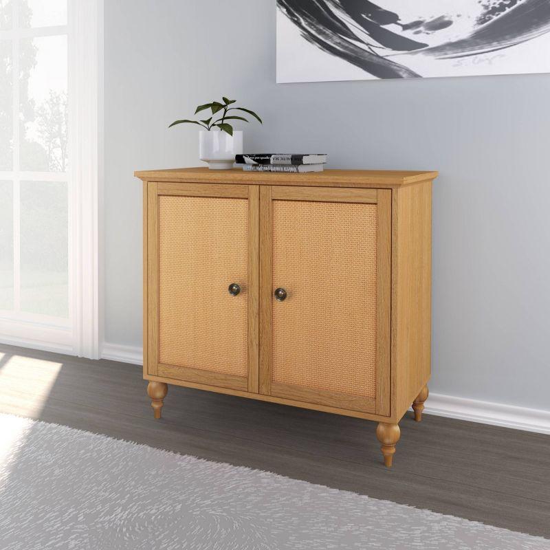 Sango Sango Newcomb Solid Wood 30.04'' Tall 2 - Door Accent Cabinet, Adjustable Shelf