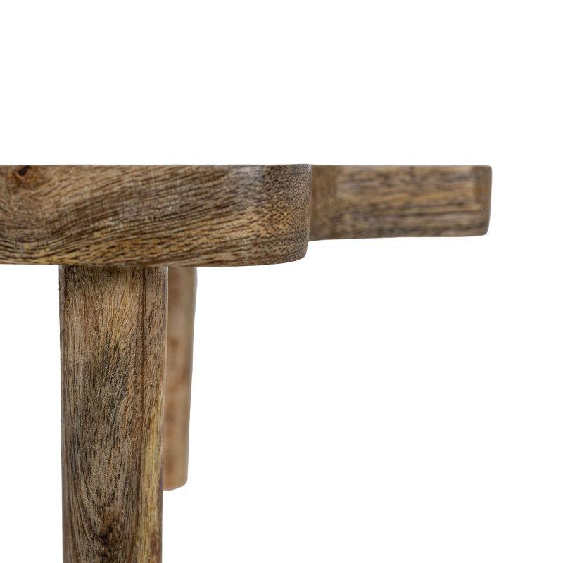 3 Leg Mango Wood Riser by Foreside Home & Garden