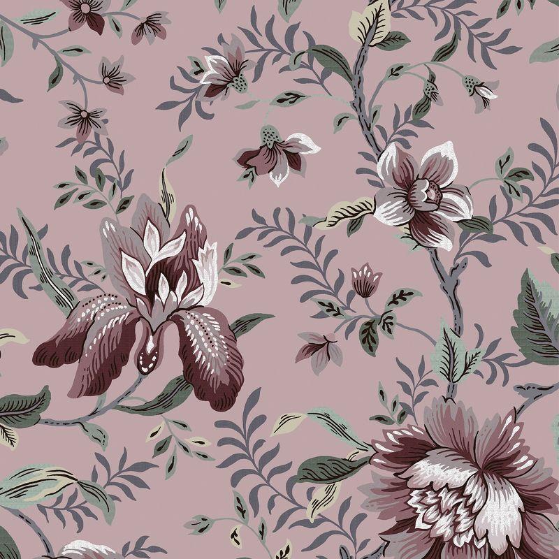 Edita's Garden Pale Blackberry Floral Wallpaper Roll