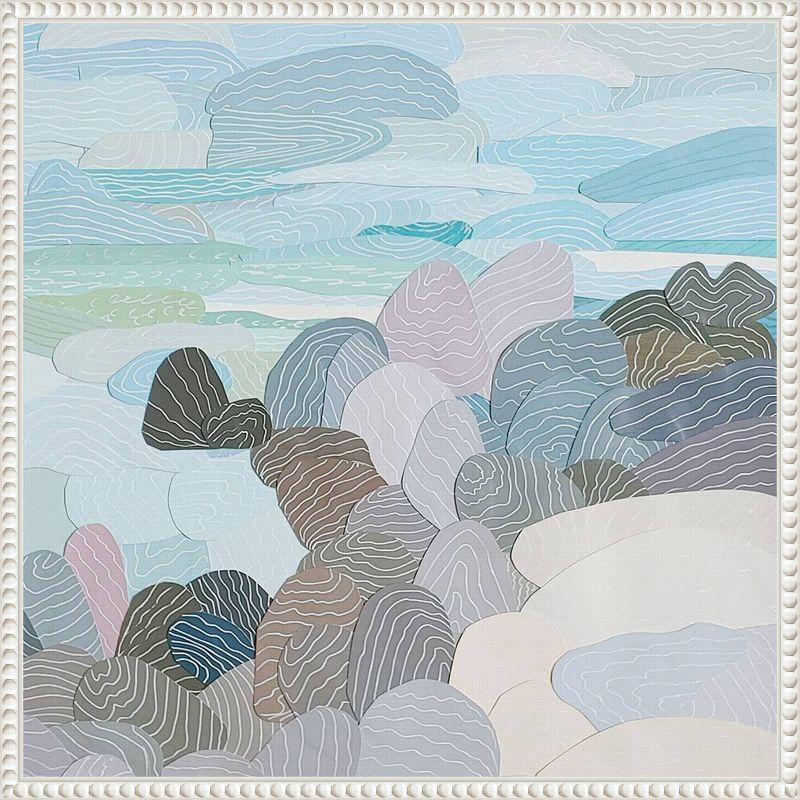 Amanti Art 22"x22" Chiang Mai Thailand II by Coco Good Framed Canvas Wall Art Print