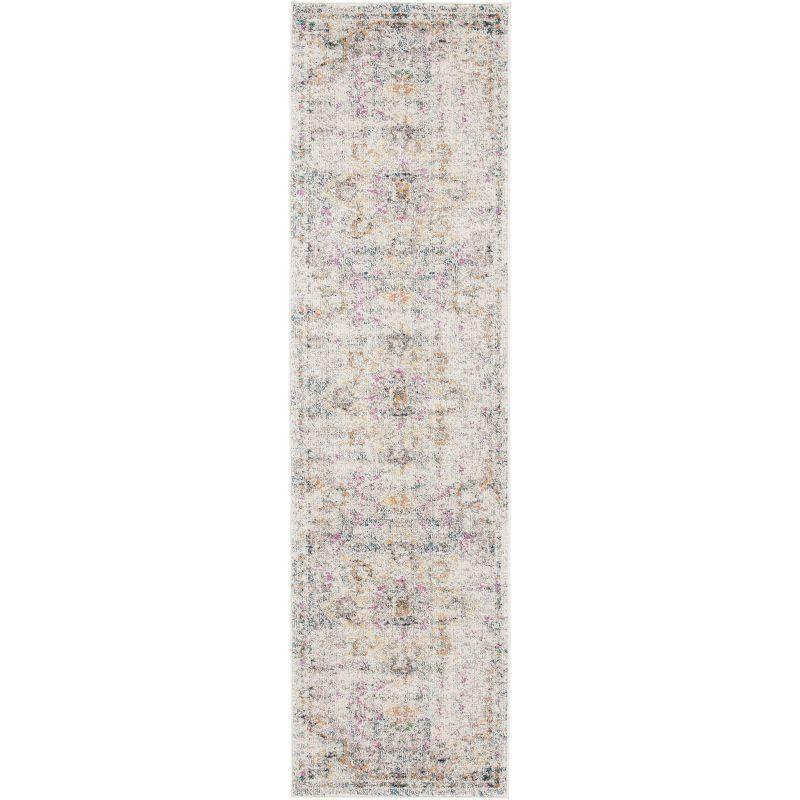 Madison MAD473 Power Loomed Runner Rug - Grey/Gold - 2'2"x16' - Safavieh.