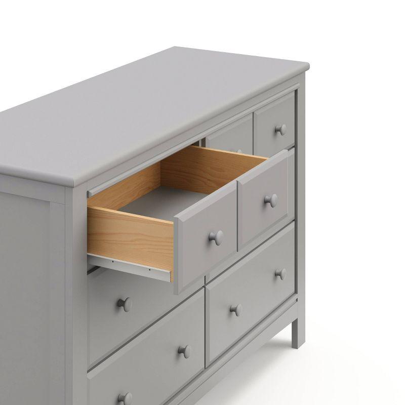 Pebble Gray Double Nursery Dresser with Extra Deep Drawers