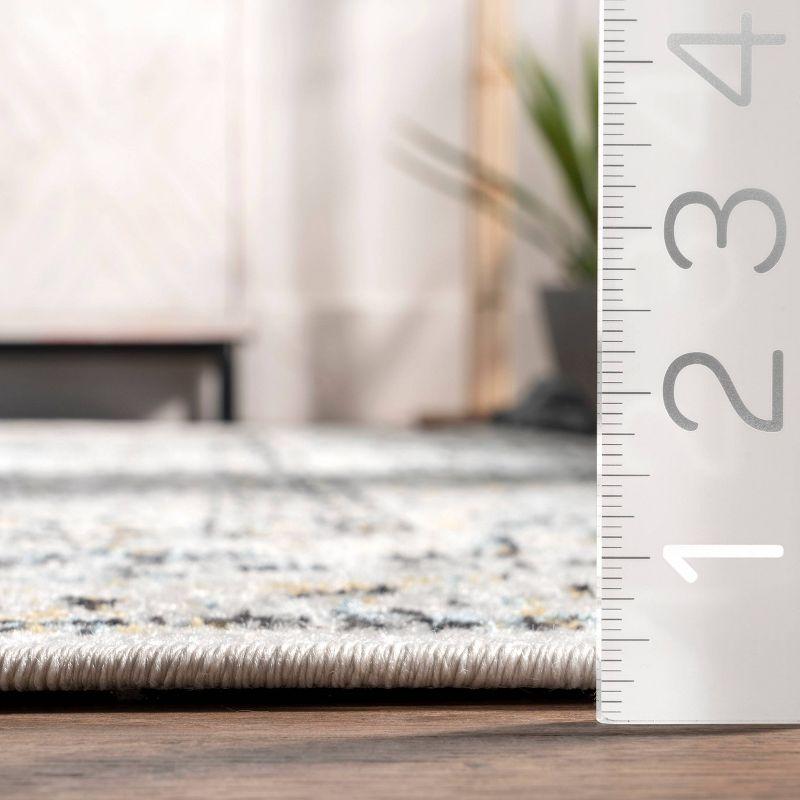 2'6"x10' Verona Vintage Persian Style Runner Rug Gray - nuLOOM