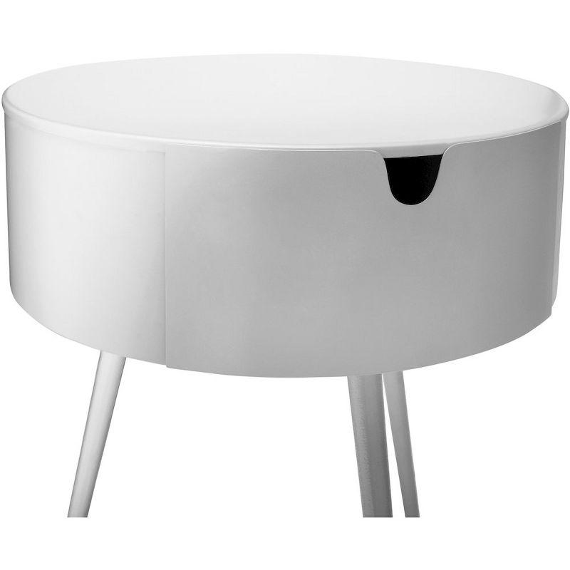 Meridian Furniture,Bali White Nightstand