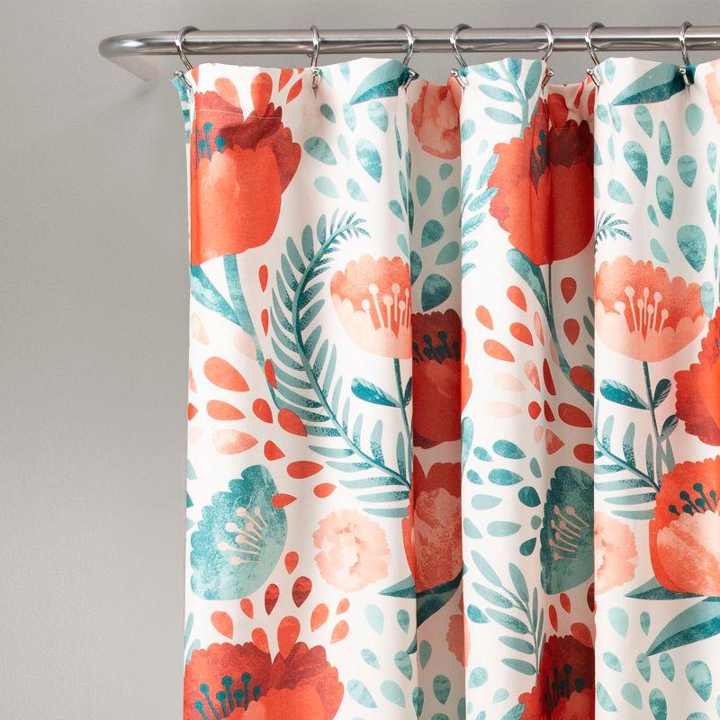 Poppy Garden Shower Curtain - Lush Décor